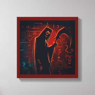 Toile Moissonneur égyptien de la mort Halloween 2