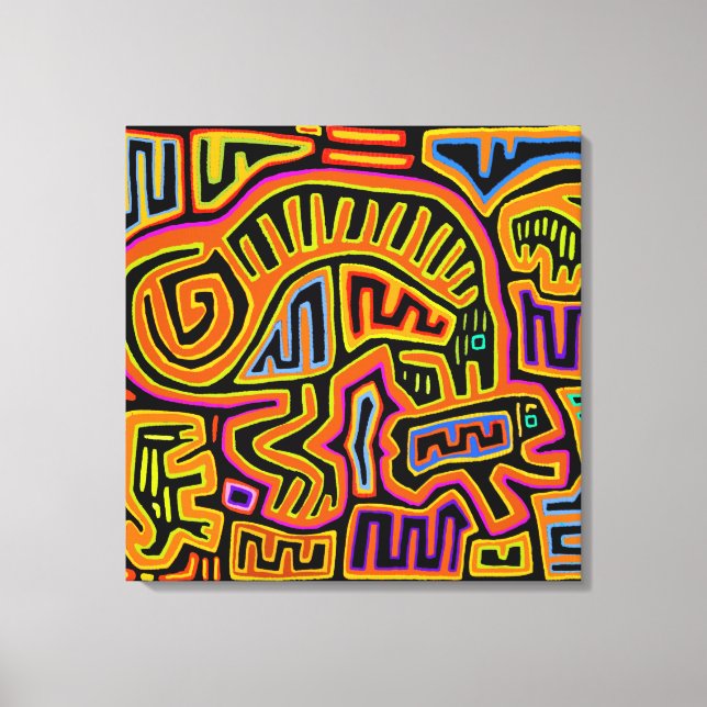 Toile Mola Shaman Peyote Visions (Recto)