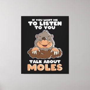 Toile Mole Day Funny Mole Parler de Mole