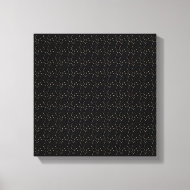Toile molécule de fèves de caféine (Recto)