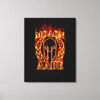 Molon Labe Spartan Warrior in Flames