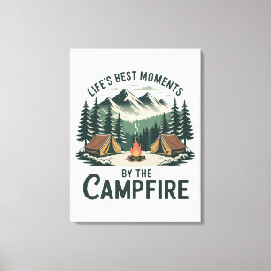 Toile Moments au feu de camp