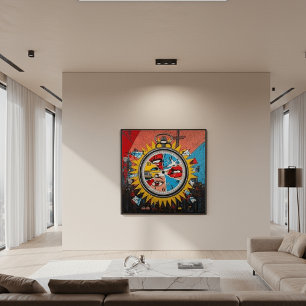 Toile Moments dans le temps — Pop Art contemporain sur t