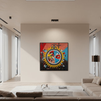 Toile Moments dans le temps — Pop Art contemporain sur t