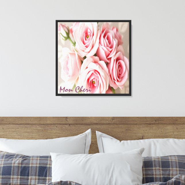 Toile Mon Cheri Roses Roses (Créateur téléchargé)