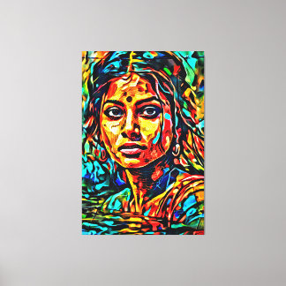 Toile Mon pinceau art numérique