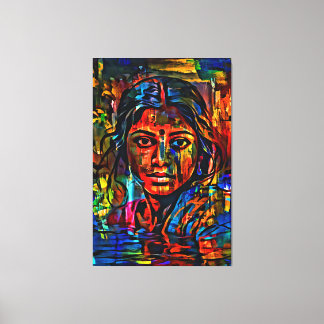 Toile Mon pinceau art numérique