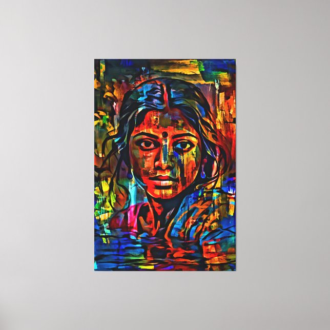 Toile Mon pinceau art numérique (Recto)