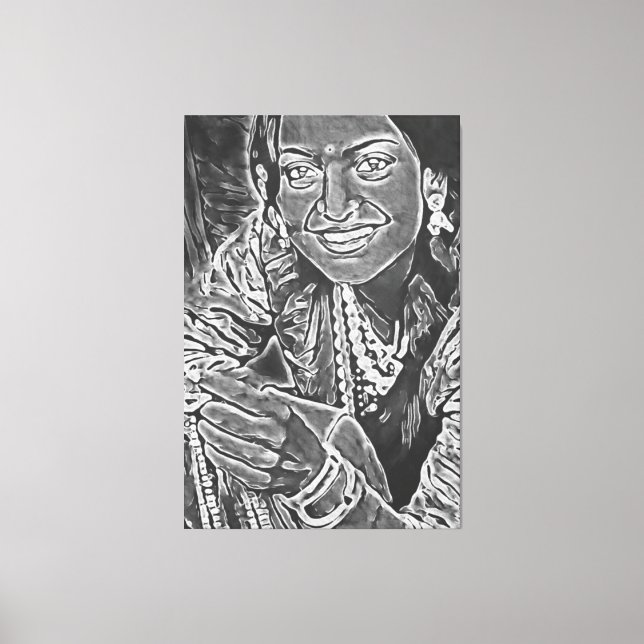 Toile Mon pinceau art numérique (Recto)