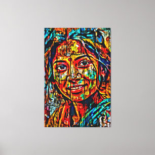 Toile Mon pinceau art numérique
