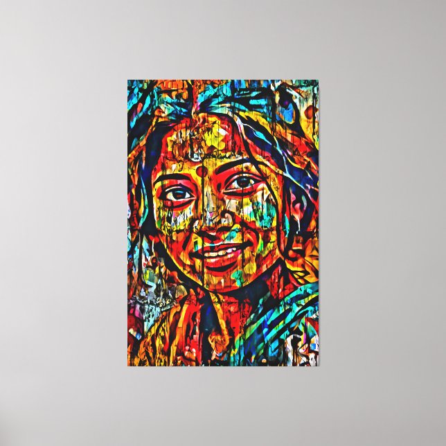 Toile Mon pinceau art numérique (Recto)