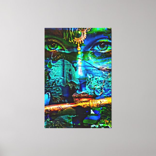 Toile Mon pinceau art numérique (Recto)