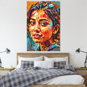 Toile Mon pinceau art numérique