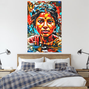 Toile Mon pinceau art numérique
