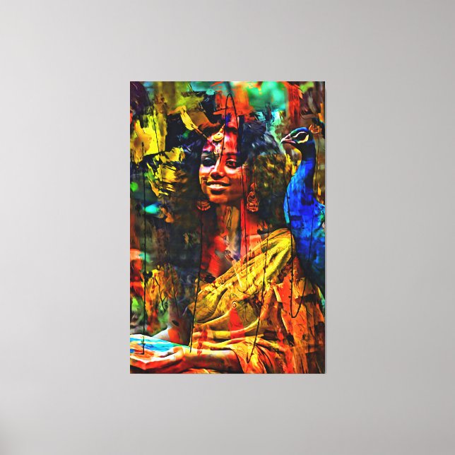 Toile Mon pinceau art numérique (Recto)