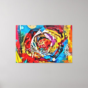 Toile Mon pinceau art numérique