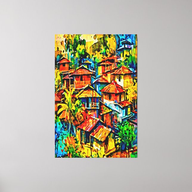 Toile Mon pinceau art numérique (Recto)