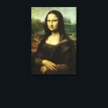 Toile Mona Lisa de Léonard de Vinci, Art Renaissance<br><div class="desc">Mona Lisa (alias La Gioconda ou La Joconde, ou Portrait de Lisa Gherardini, épouse de Francesco del Giocondo) (vers 1503-1506) de l'artiste Leonardo da Vinci (1452-1519). La Mona Lisa est largement reconnue et considérée comme la peinture la plus célèbre du monde. Un portrait vintage de l'époque de la Renaissance avec...</div>