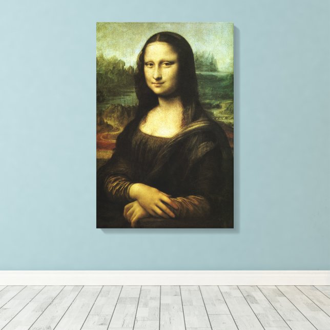 Toile Mona Lisa de Léonard de Vinci, Art Renaissance (Insitu (Plancher de Bois))