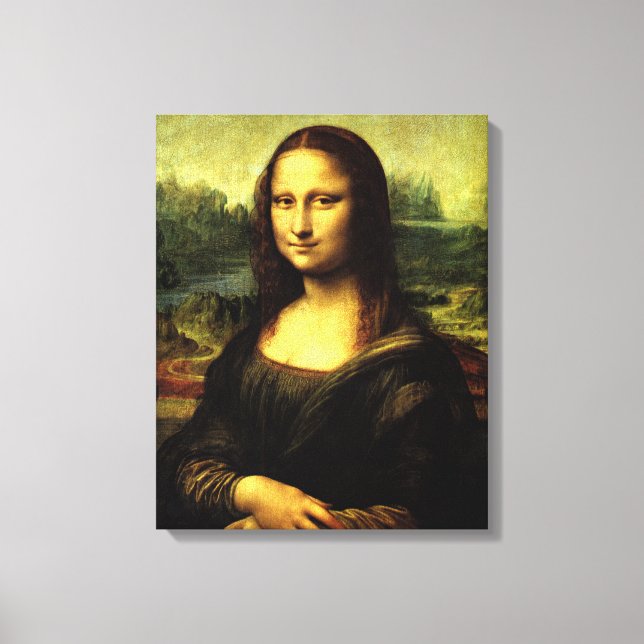 Toile Mona Lisa, peinture artistique, (Recto)