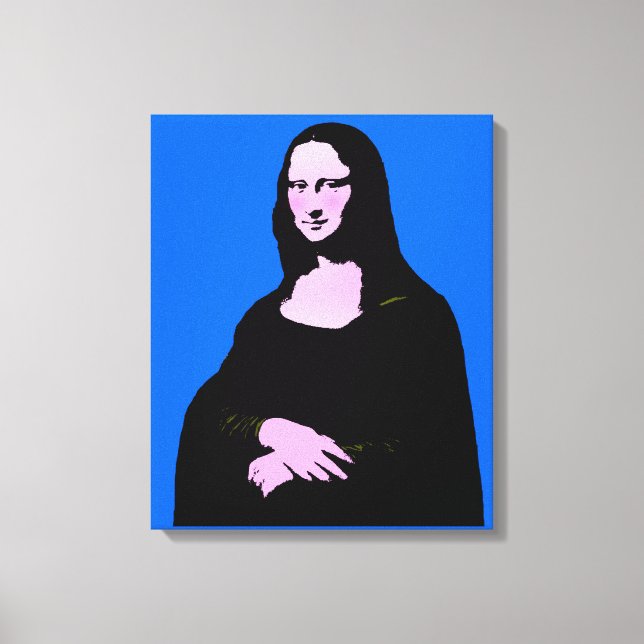 Toile Mona Lisa Pop Art Style (Recto)