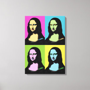 Toile Mona Lisa - Style Pop Art