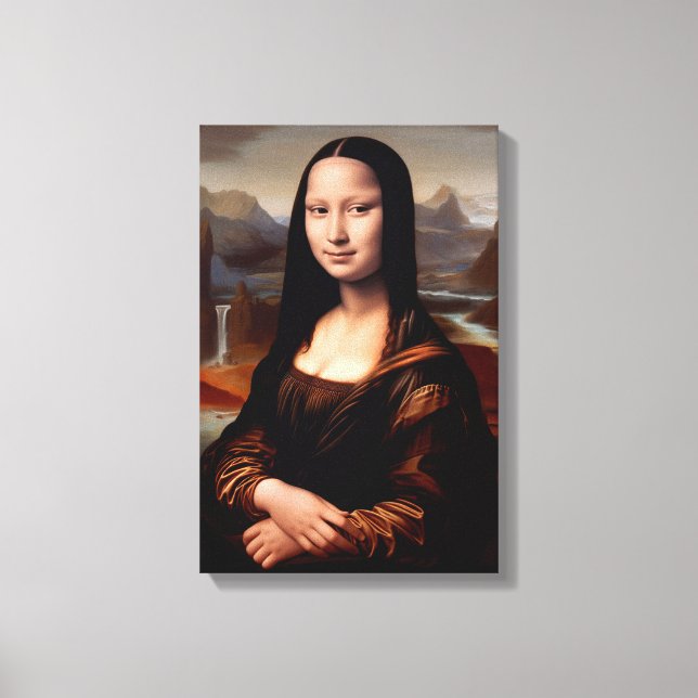 Toile Mona Lisa : Un réimaginaire contemporain II (Recto)