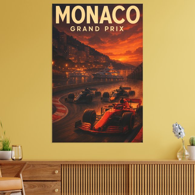 Toile Monaco Grand Prix Circuit de Monaco F1 2024 Street (Insitu(Salon))
