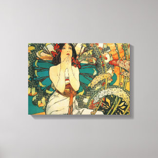 Toile Monaco Monte Carlo par Alphonse Mucha