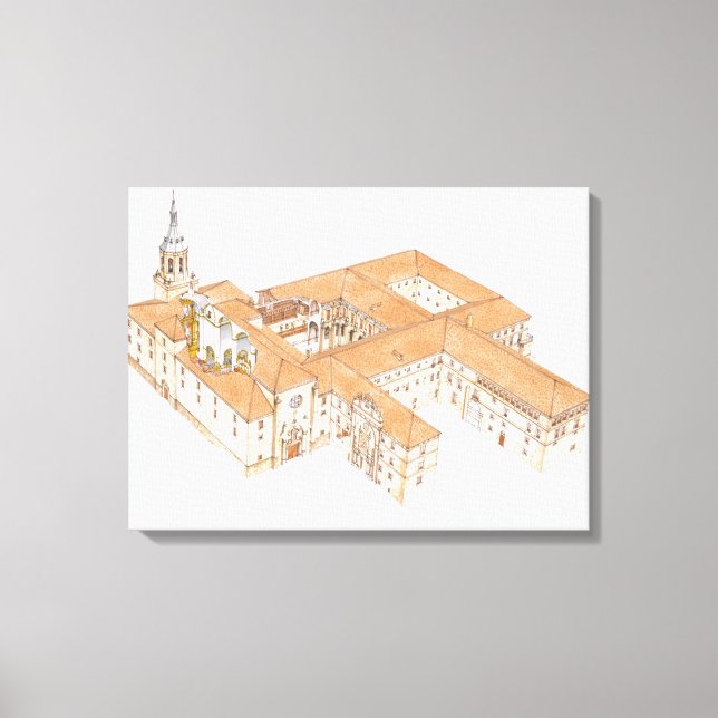 Toile Monastère de San Millan de la Cogolla. La Rioja (Recto)
