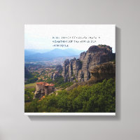 Monastère du Mont Olympus Grèce Aristote Citation