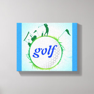 Toile Monde de golf.