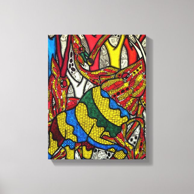 Toile Monde des éléphants (Recto)