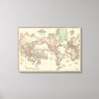 Monde sur la projection de Mercator