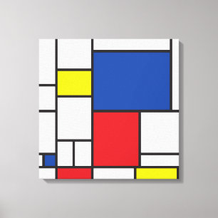 Toile Mondrial Minimaliste Géométrique De Stijl Art Mode
