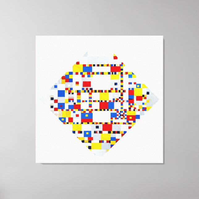 TOILE MONDRIAN - BOOGIE VICTOIRE WOOGIE - 1942-1944 - (Recto)