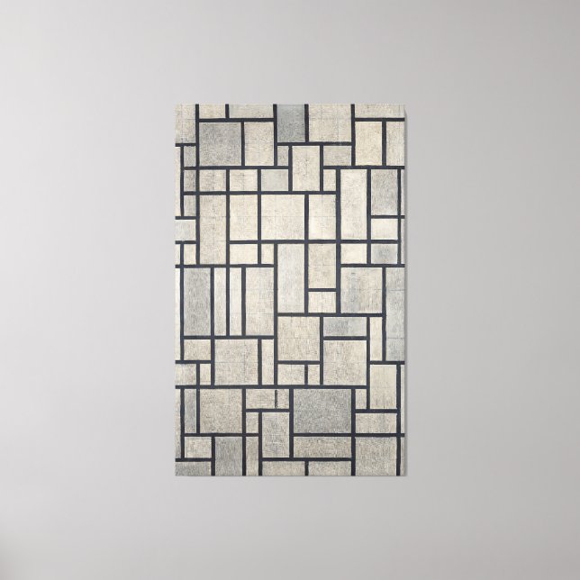 TOILE MONDRIAN - COMPOSITION AVEC LA GRILLE 2 - 1915-194 (Recto)