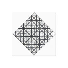 MONDRIAN - COMPOSITION AVEC LA GRILLE 3 : LOZENGE