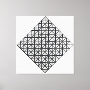 TOILE MONDRIAN - COMPOSITION AVEC LA GRILLE 3 : LOZENGE 