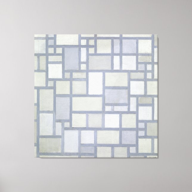 TOILE MONDRIAN - COMPOSITION AVEC LA GRILLE 7 - 1919 - (Recto)