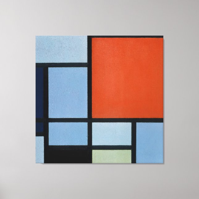Toile MONDRIAN - COMPOSITION (TABLEAU) - 1921 - De Stijl (Recto)