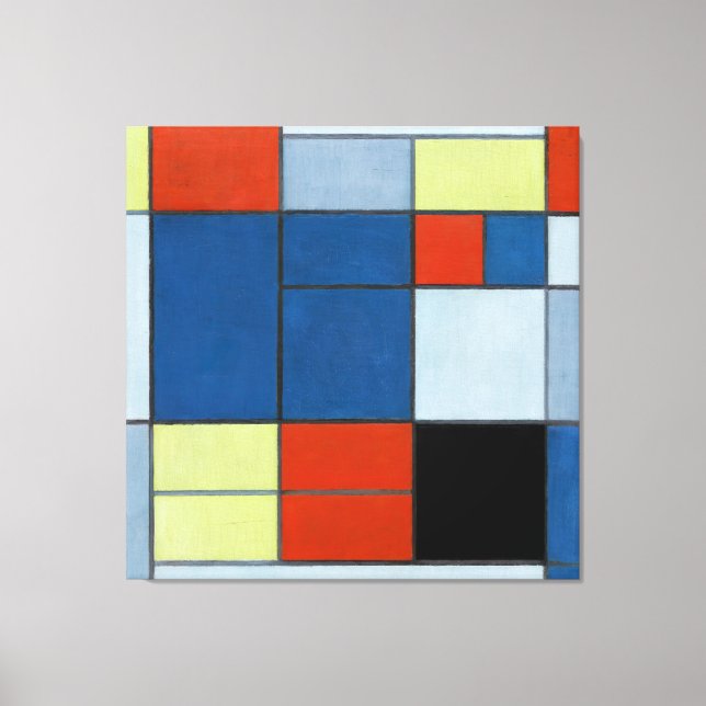 Toile MONDRIAN - Grande composition C - 1920 - (Recto)