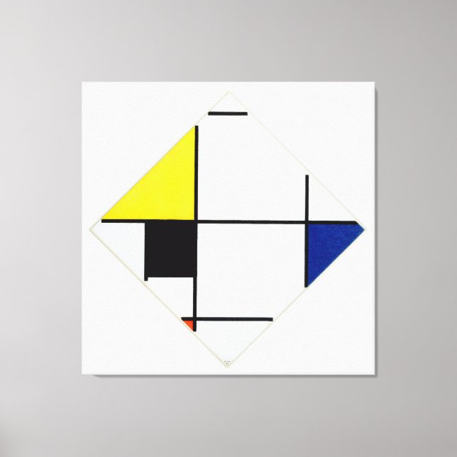 Toile MONDRIAN - LOZENGE COMPOSITION - 1921 - De Stijl - (Recto)