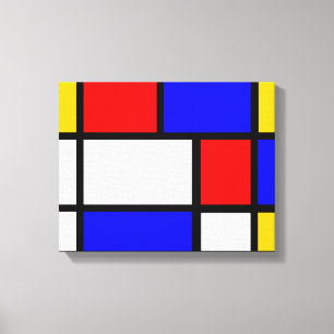 Toile Mondrian style