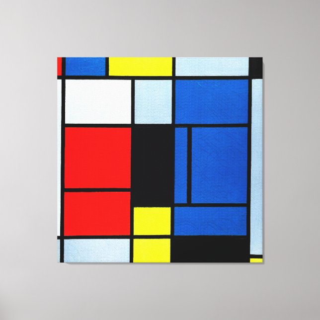 Toile MONDRIAN - TABLEAU No. I - 1921-25 - De Stijl - (Recto)