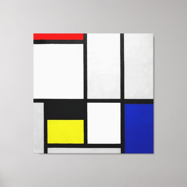 Toile MONDRIAN - TABLEAU No. III - 1922-1925 - De Stijl (Recto)