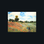 Toile Monet - Champ de pavot, Argenteuil<br><div class="desc">Peinture Claude Monet,  terrain de pavot,  Argenteuil</div>
