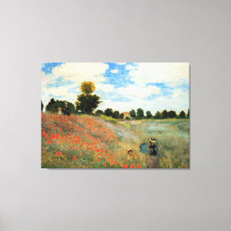 Toile Monet - Champ de pavot, Argenteuil