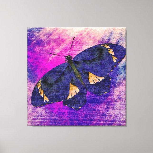 Toile Monet d'art papillon (Recto)
