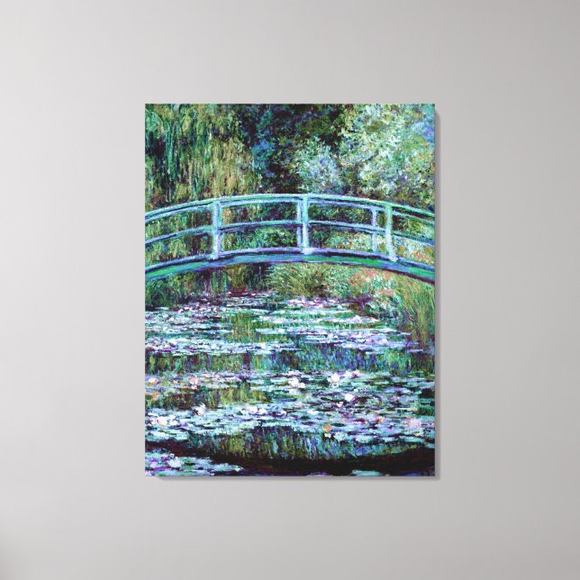 Toile Monet - Etang Lily et pont japonais (Recto)